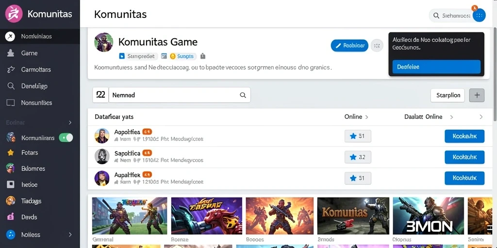 Tampilan awal game dengan desain yang catchy.