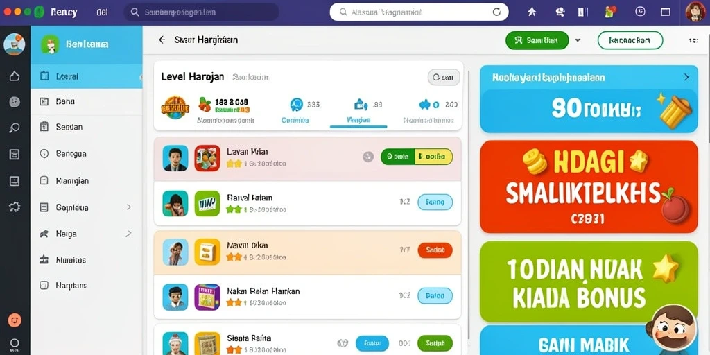 Tampilan antarmuka yang menarik dan mudah digunakan.