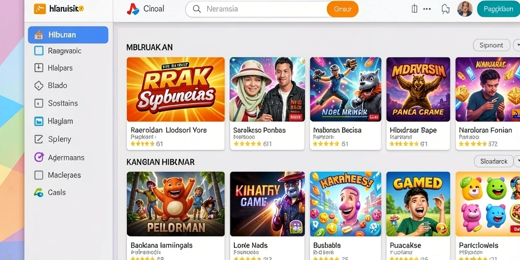 Tampilan karakter yang menawan dan penuh warna.