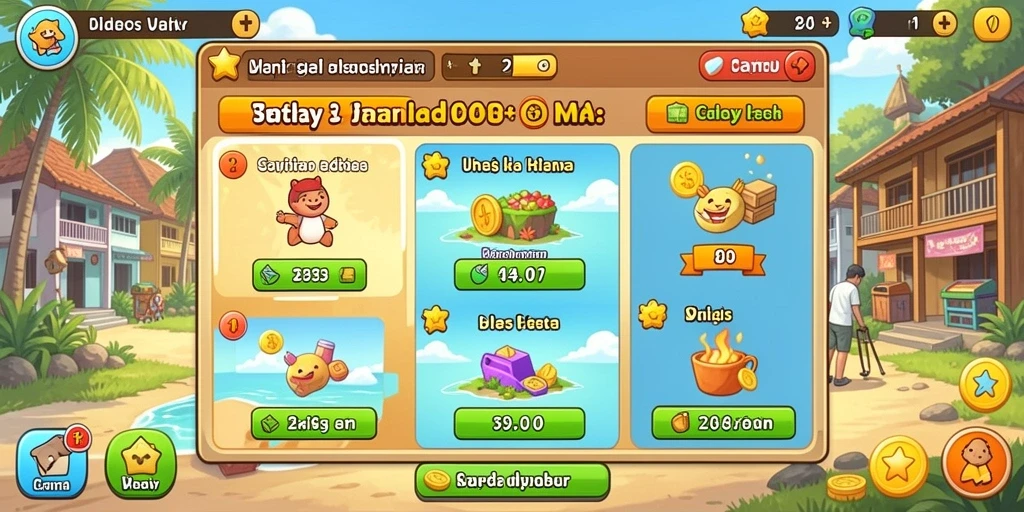Gambar menampilkan karakter kelinci yang lucu saat bermain.