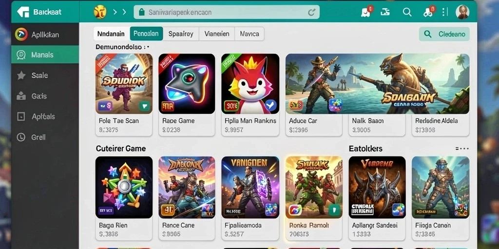 Tampilan awal NEX288 yang menarik dan penuh warna.