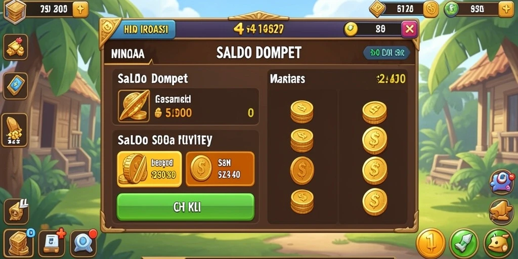 Screenshot menunjukkan tampilan utama yang menarik.