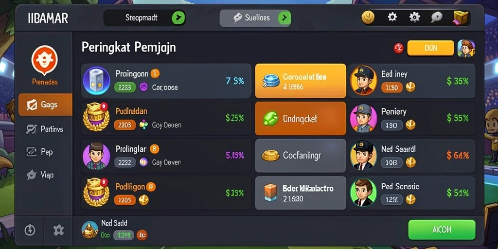 Tampilan menu utama yang user-friendly.