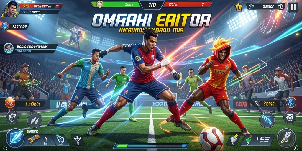 Tampilan awal permainan dengan menu yang menarik.