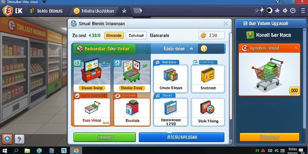 Tampilan utama permainan yang menarik dan mudah dinavigasi.